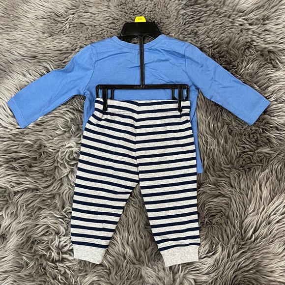 Pekkle | Baby 2 Piece Set | Puppy Theme | Blue | 6 Months - Picture 2 of 3